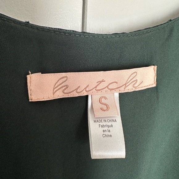 Anthropologie Hutch Floral Wrap Maxi Dress Small Forest Green - Picture 11 of 15